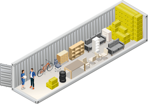 Interior de BOX 30 - Mini depósito 30m² en Buenos Aires